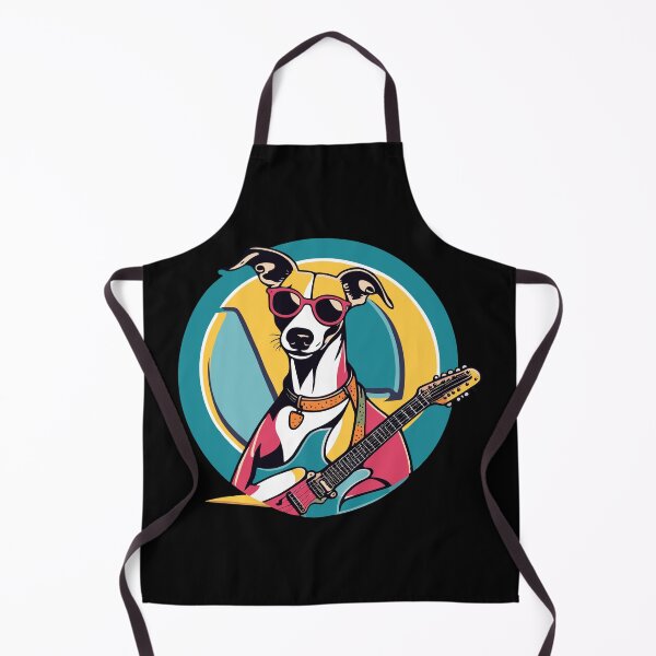 Item preview, Cool Whippet in Sunglasses Playing Electric Guitar designed and sold by Ameiva-Apparel.