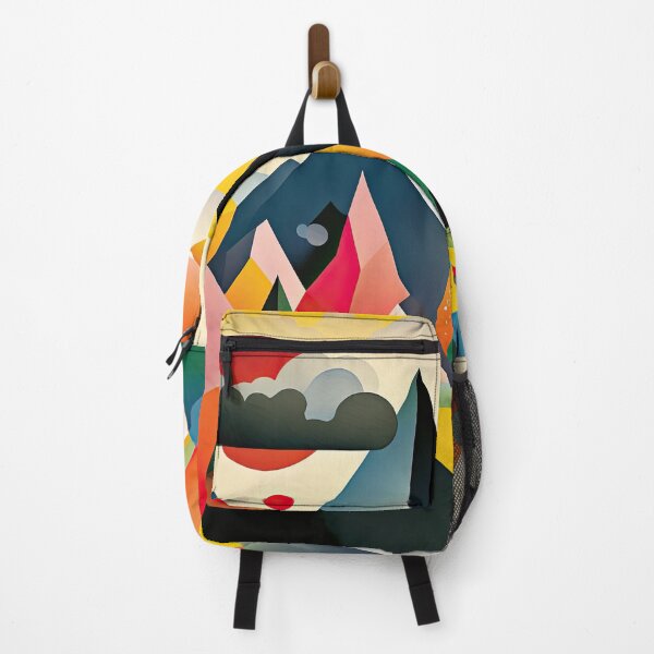 Item preview, Explore "Simplistic & Minimalistic Alps" with Bauhaus Flair and Vivid Colors designed and sold by ArtificialGenes.