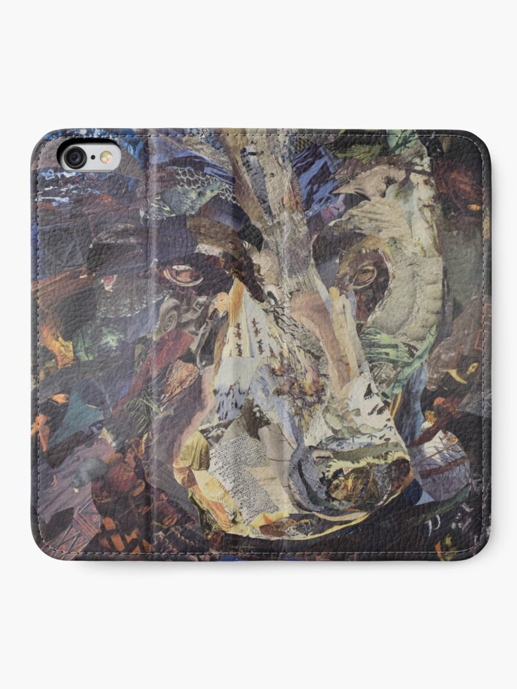 Alternate view of Black Bear Face Collage by C.E. White iPhone Wallet