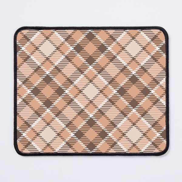 Item preview, Beige and brown checkered plaid pattern designed and sold by Osting.