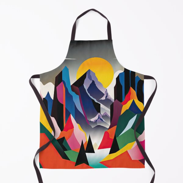 Item preview, Explore "Simplistic & Minimalistic Alps" with Bauhaus Flair and Vivid Colors designed and sold by ArtificialGenes.