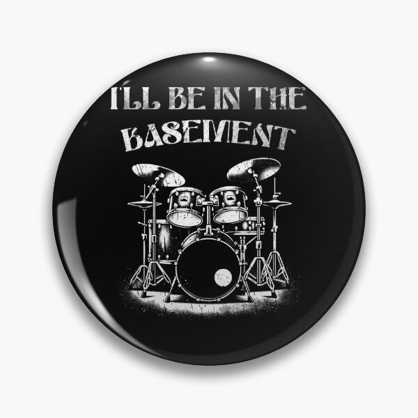 Item preview, Ill be in the basement - Retro Drum Art - Percussion Player designed and sold by SRZT.