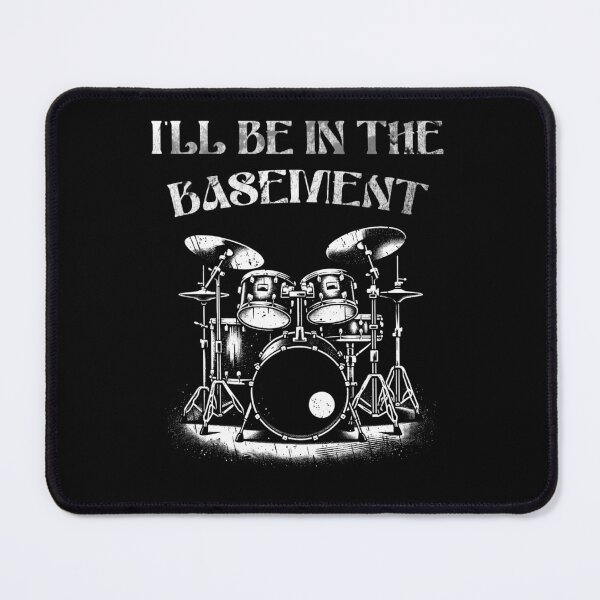 Item preview, Ill be in the basement - Retro Drum Art - Percussion Player designed and sold by SRZT.