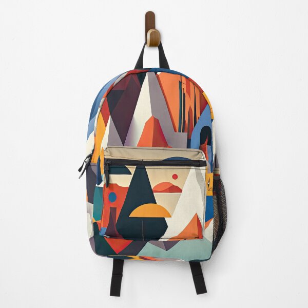 Item preview, Explore "Simplistic & Minimalistic Alps" with Bauhaus Flair and Vivid Colors designed and sold by ArtificialGenes.