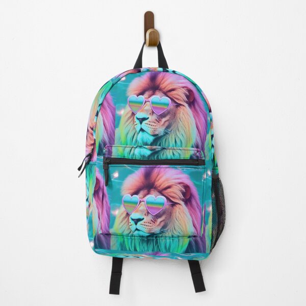 Item preview, Rainbow pastel lion by the pool designed and sold by RachelRebel.