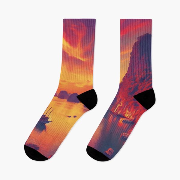 Item preview, Ha Long Bay at Sunset designed and sold by badguyduh.