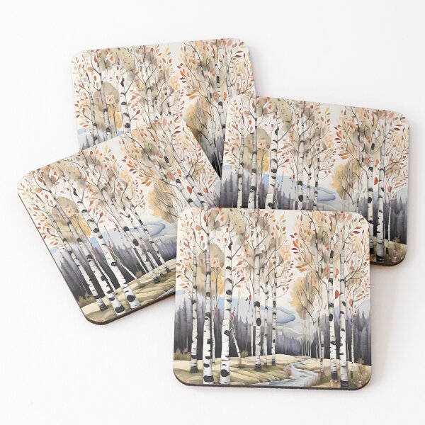 Item preview, The birches and river designed and sold by DevushkaStore.