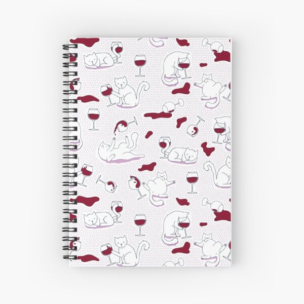 Vino di Gatto Spiral Notebook