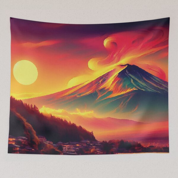 Item preview, Mount Fuji at Sunset designed and sold by badguyduh.