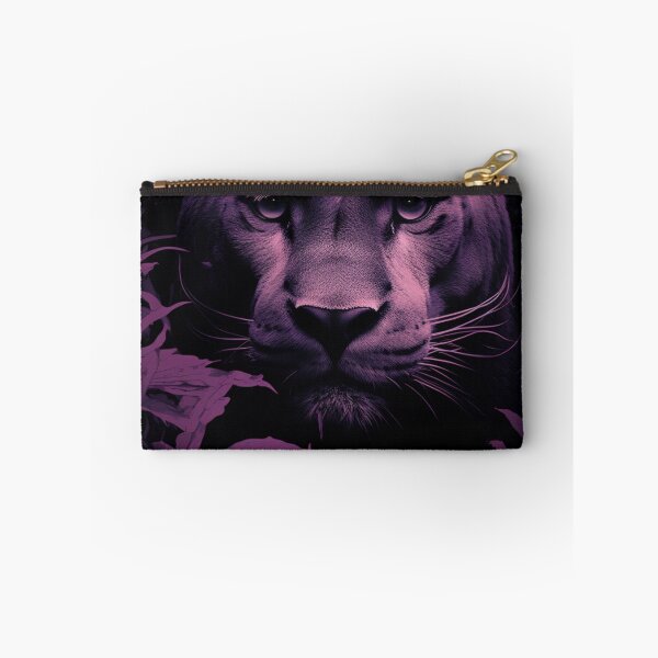Item preview, mountain lion in a Leaf Jacquard purple designed and sold by Kirollos9.