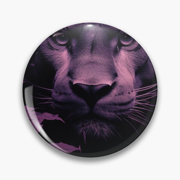 Item preview, mountain lion in a Leaf Jacquard purple designed and sold by Kirollos9.