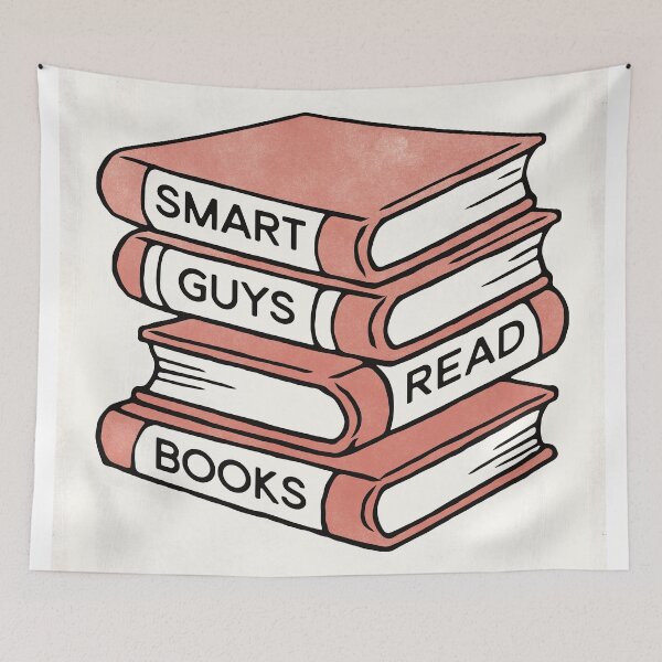 Item preview, Smart Guys Read Books - book lover gift inspirational quote designed and sold by RedHillPrints.