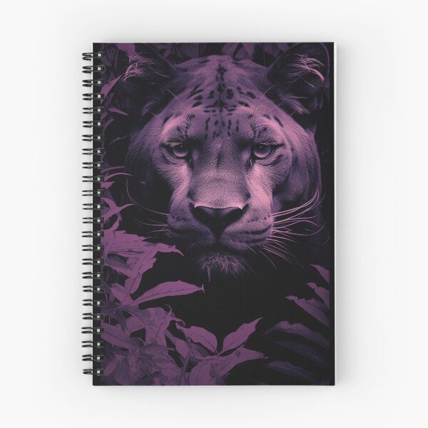 Item preview, mountain lion in a Leaf Jacquard purple designed and sold by Kirollos9.