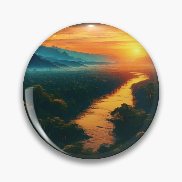 Item preview, Amazon Rainforest at Sunset designed and sold by badguyduh.