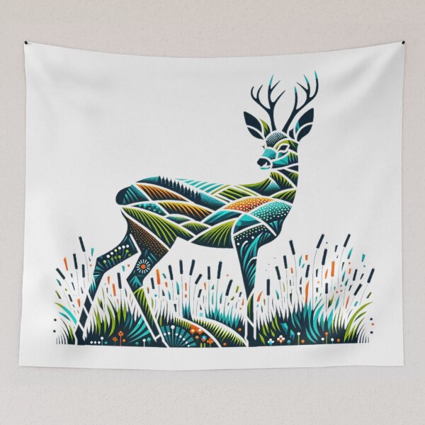 Item preview, Red deer designed and sold by FarbenFabel.