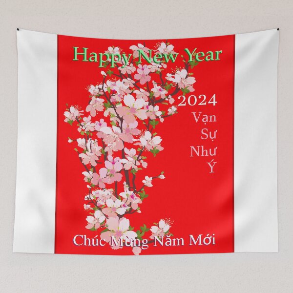 Item preview, Tết - Chúc Mừng Năm Mới - Happy New Year - Xuân Giap Thin - 2024 - Vạn Sự Như Ý Phúc Lộc Thọ - Xuân Sum Vầy - Tết đoàn viên. designed and sold by AnLeDesign.