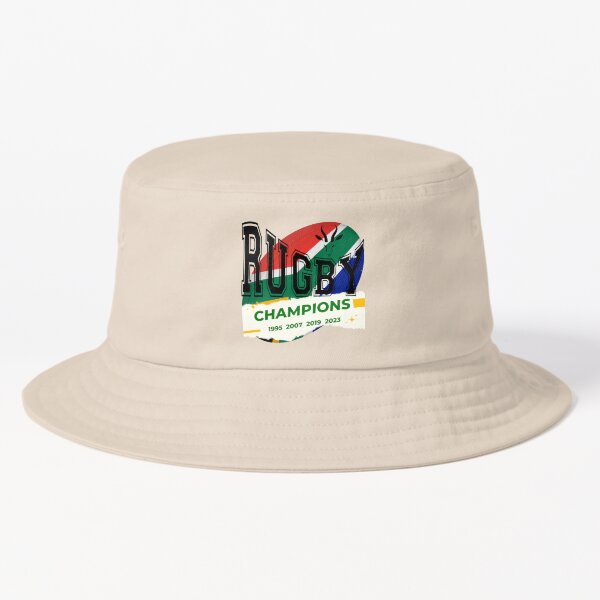 Springbok playing rugby with SA flag country Bucket Hat for Sale by  SolidEarthArt