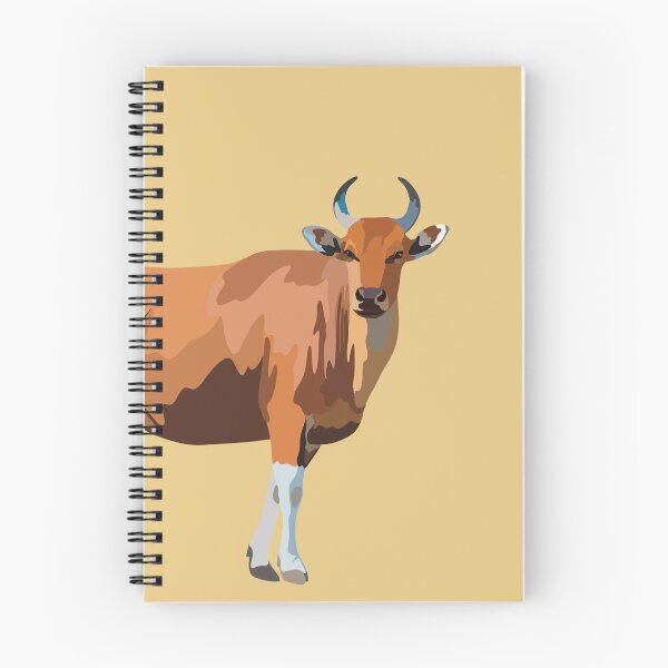 Item preview, B is for Banteng ,Banteng – Rare Wild Cattle of Southeast Asia Illustration designed and sold by PrettylittlepastelUk.