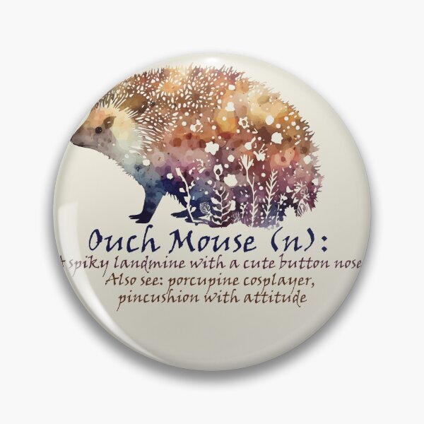 Item preview, Proper Funny Name Definition Hedgehog - Ouch Mouse designed and sold by GVRDesign.