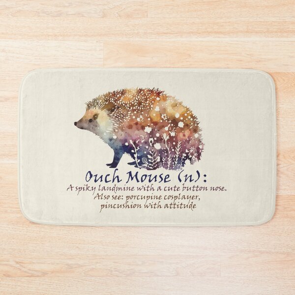 Item preview, Proper Funny Name Definition Hedgehog - Ouch Mouse designed and sold by GVRDesign.