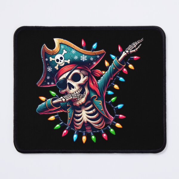 Item preview, Dabbing Skeleton Pirate Captain Christmas Lights Happy New Year Funny Birthday Party Dab Costume designed and sold by Moremonclub.