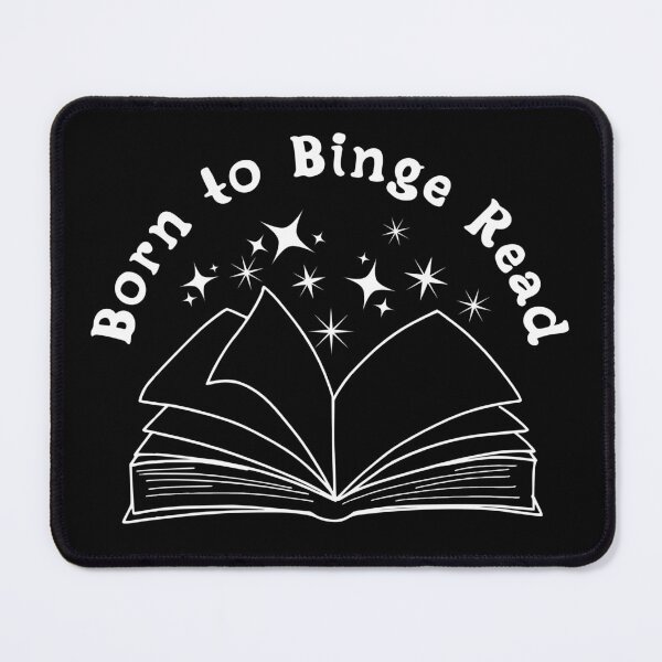 Item preview, Born to Binge Read White designed and sold by MarigoldandLily.