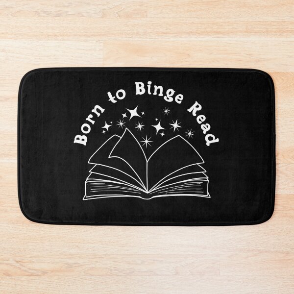 Item preview, Born to Binge Read White designed and sold by MarigoldandLily.