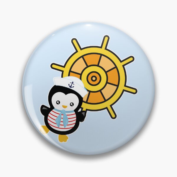 Item preview, Marine Ship Steering Wheel With Penguin designed and sold by franktact.