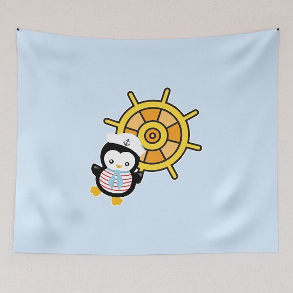 Item preview, Marine Ship Steering Wheel With Penguin designed and sold by franktact.