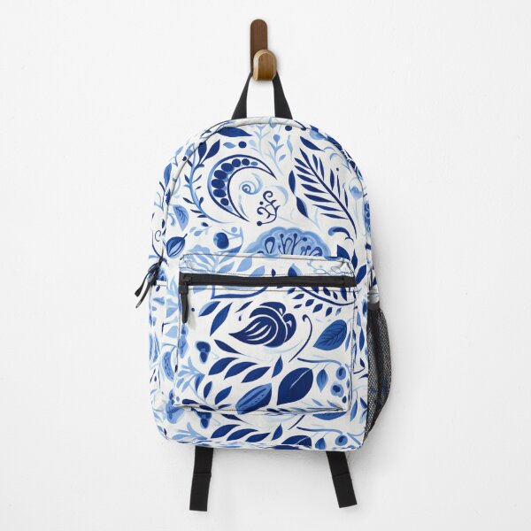 Item preview, Blue Botanical Beauty Pattern designed and sold by SipandStan.