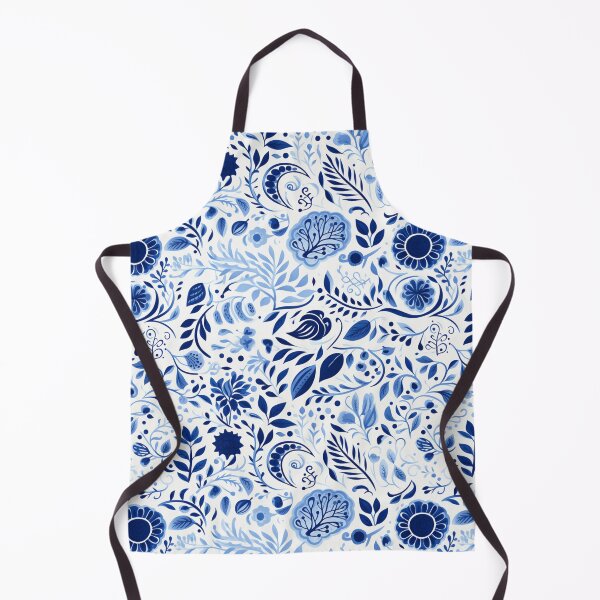 Item preview, Blue Botanical Beauty Pattern designed and sold by SipandStan.