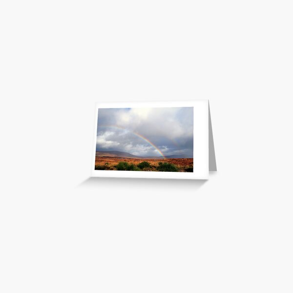 Rannoch Moor Rainbow Greeting Card