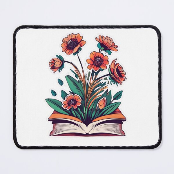Item preview, Flowers Growing From Book | Orange Sunflowers designed and sold by CircinusStore.