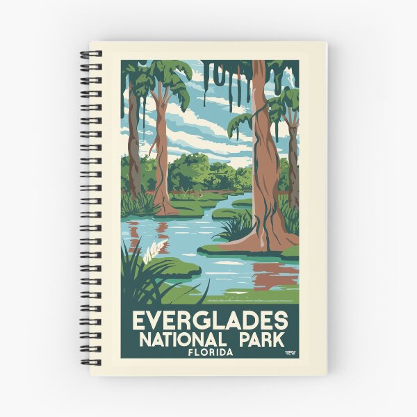 Item preview, A Vintage Travel Art of the Everglades National Park - Florida - US  designed and sold by GoodOldVintage.