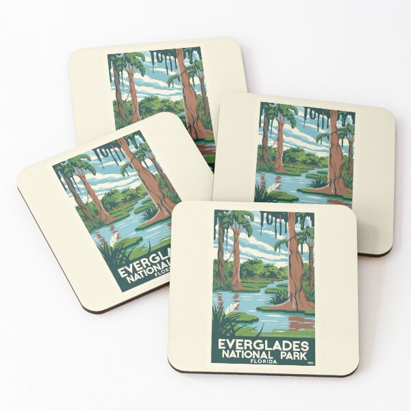 Item preview, A Vintage Travel Art of the Everglades National Park - Florida - US  designed and sold by GoodOldVintage.