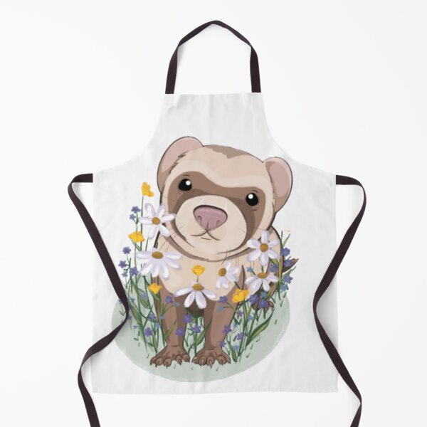 Item preview, Ferret in the Flowers designed and sold by MadMadams.