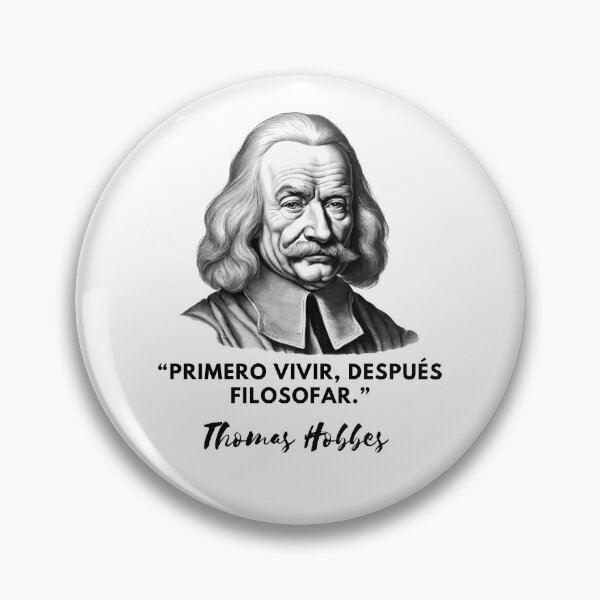 Item preview, First live, then philosophize: a portrait of Hobbes designed and sold by CachoGlorious.