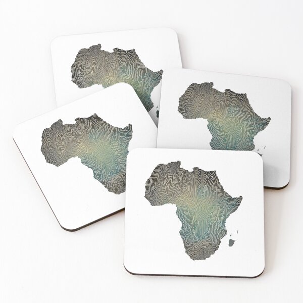 Item preview, Africa Map Finger Print designed and sold by HippyTees.
