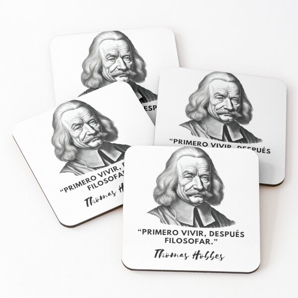 Item preview, First live, then philosophize: a portrait of Hobbes designed and sold by CachoGlorious.