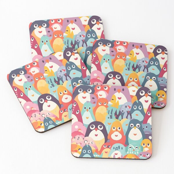 Item preview, Heart Penguin Parade designed and sold by aurahealing.