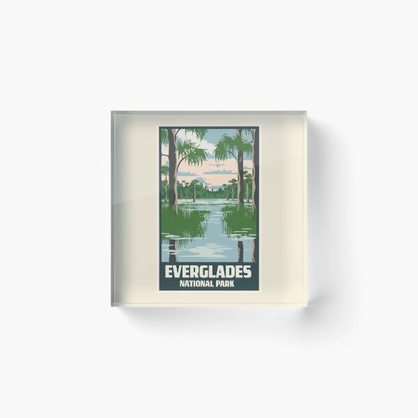 Item preview, A Vintage Travel Art of the Everglades National Park - Florida - US  designed and sold by GoodOldVintage.