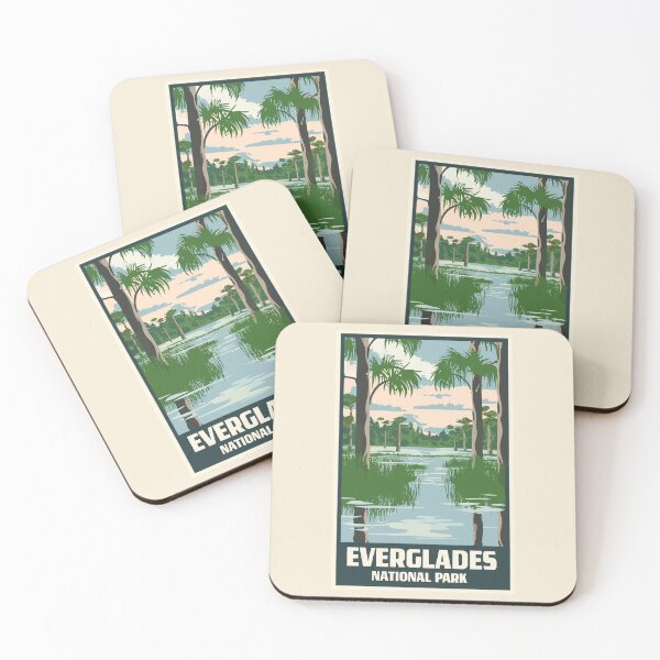 Item preview, A Vintage Travel Art of the Everglades National Park - Florida - US  designed and sold by GoodOldVintage.