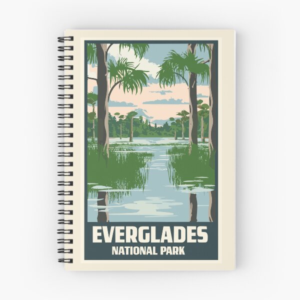 Item preview, A Vintage Travel Art of the Everglades National Park - Florida - US  designed and sold by GoodOldVintage.