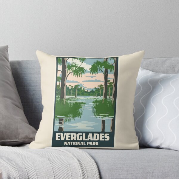 Item preview, A Vintage Travel Art of the Everglades National Park - Florida - US  designed and sold by GoodOldVintage.