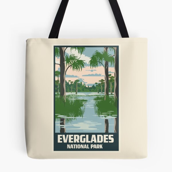 Item preview, A Vintage Travel Art of the Everglades National Park - Florida - US  designed and sold by GoodOldVintage.
