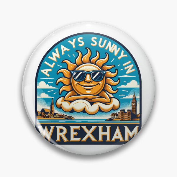 Item preview, Always Sunny in Wrexham - Lounging Sun designed and sold by Retro Travel Design.