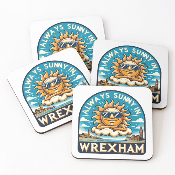 Item preview, Always Sunny in Wrexham - Lounging Sun designed and sold by Retro Travel Design.