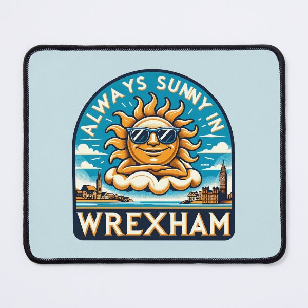 Item preview, Always Sunny in Wrexham - Lounging Sun designed and sold by Retro Travel Design.
