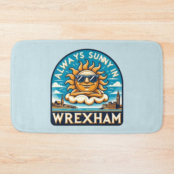 Item preview, Always Sunny in Wrexham - Lounging Sun designed and sold by Retro Travel Design.