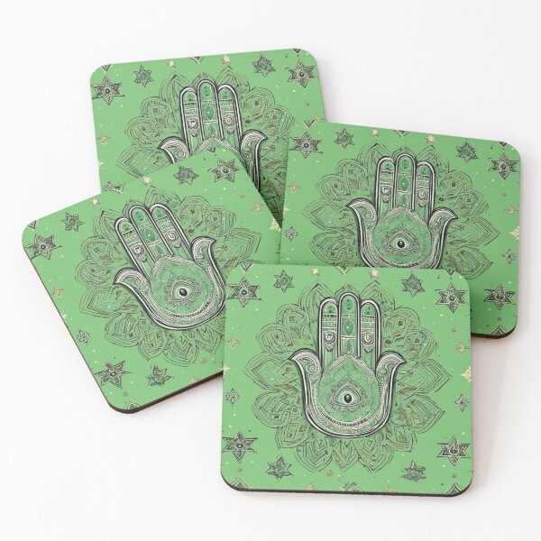 Item preview, Hamsa , protection, lucky, symbols , green  designed and sold by Lucky 777.
